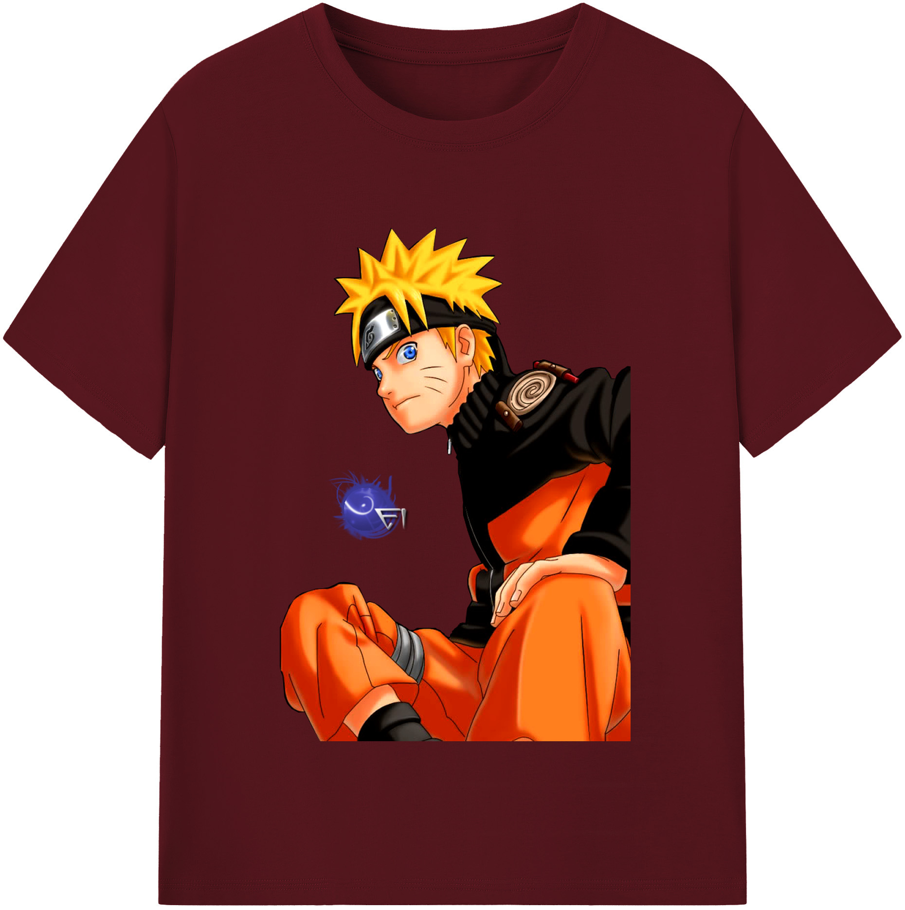 （画像用） NARUTO -ナルト- うずまき ナルト Uzumaki Naruto 綿100％半袖Tシャツ（フロントプリント）